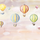 Большое панно "Sky Band" арт.ETD10 001, из коллекции Etude, на стену с изображением воздушных шаров, купить в интернет-магазине